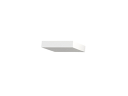 Aplique de pared LED Fabas Luce, aluminio, LED integrado, IP20, blanco, 17 cm