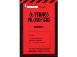 Libro Termos Filosóficos, Os - Vol. I de François Robert (Portugués)
