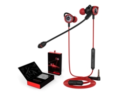 Auriculares para juegos con micrófono dual, control de volumen y cable de 1,4 m CHABERLU