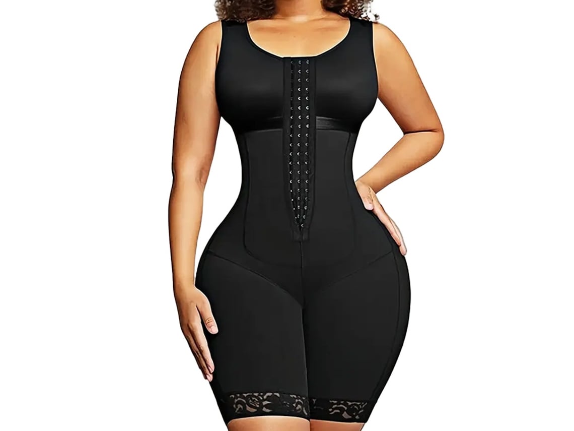 Faja moldeadora de cuerpo completo Yuysan, tallas grandes, moldea la cintura y levanta los glúteos, negra, talla S