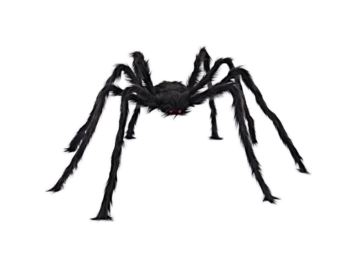 2026-decoración De Araña Peluda De 150cm Para Halloween, Decoración Exterior Y Fiesta De Jardín