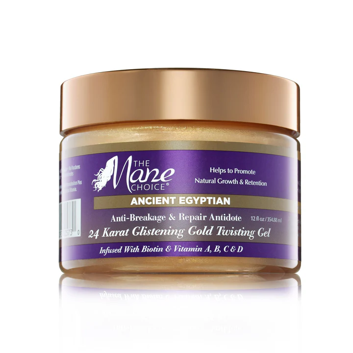 Gel para rizar el cabello egipcio antiguo, 24 unidades, dorado, The Mane Choice