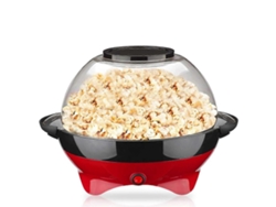 Máquina eléctrica para hacer palomitas de maíz con agitador de aceite caliente, 800 W, con vasos medidores y tapa grande, 6 cuartos, roja, 342913 cm, RH-906