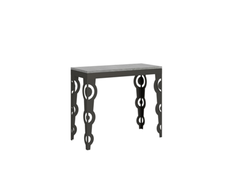 Consolas Karamay Evolution Extensible hasta 300 cm ITAMOBY (90 x 40 x 77 cm - Paneles de Melamina - Cemento)