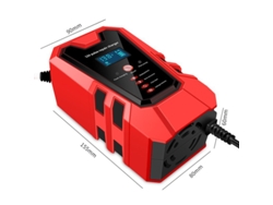 Cargador De Batería - Cargador Inteligente De 12 V 6 A Para Motocicletas Y Automóviles (rojo) Chrui
