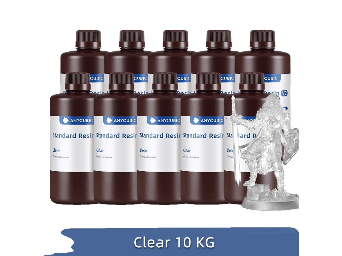 Resina UV, impresión de alta precisión, líquido sensible a los rayos UV, 10 kg V2 transparente