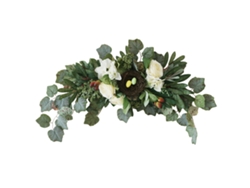 Colgante de pared con forma de huevo y flor para decoración de fiesta de Pascua