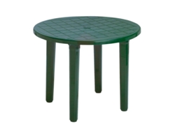 Mesa resina redonda 90 cm verde 4024v