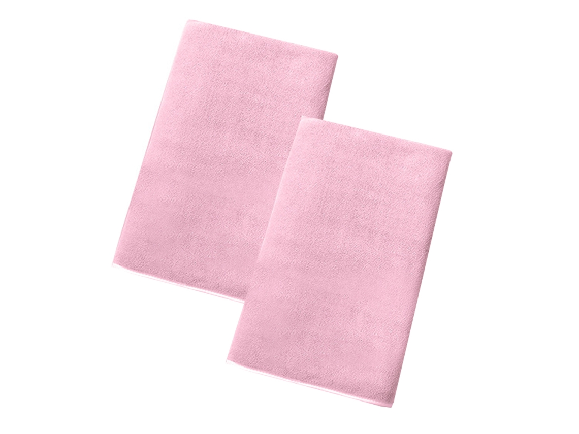 Conjunto de Toalla NEVEANCE Gimnasio Ejercicio Súper Suaves Rosa - 2pcs (33x100cm)