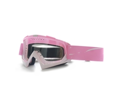 Gafas deportivas CSYY HD para ciclismo, esquí y deportes al aire libre (montura rosa y blanca, lentes transparentes)