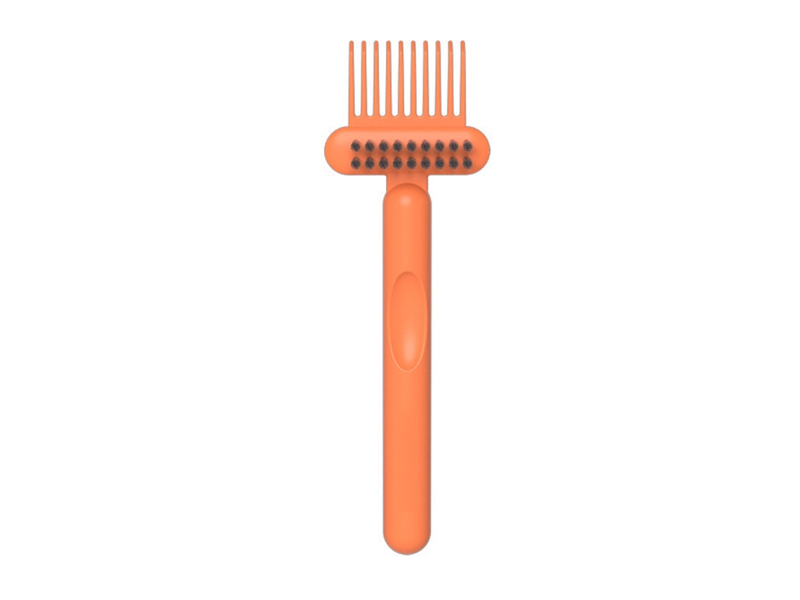 Herramienta De Limpieza Para Cepillos De Pelo Eliminador De Pelo Polvo Y Caspa Cepillo Limpiador Para Hogar Y Salón Naranja
