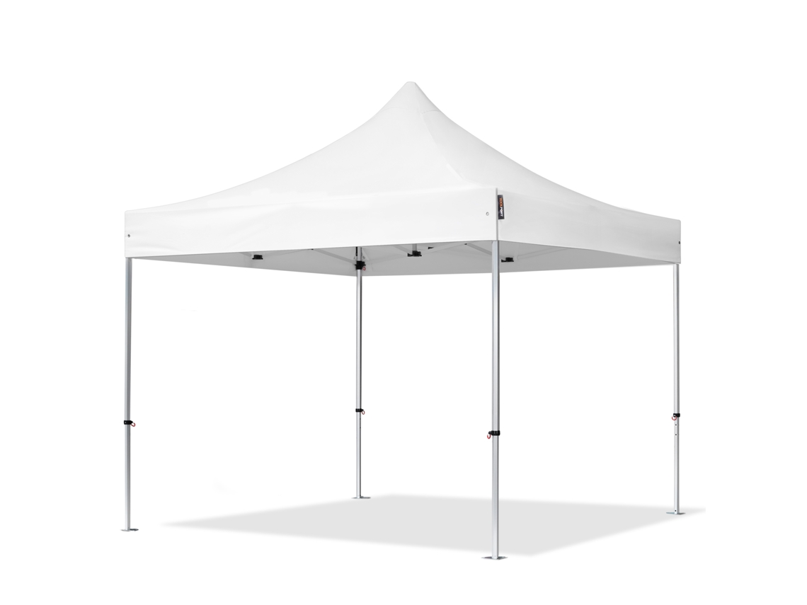 Carpa plegable profesional de aluminio de 40 mm, 3 x 3 m, color blanco
