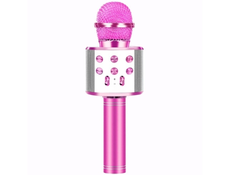 Microfone bluetooth profissional sem fio de mão para karaokê[c]