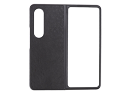 Capa De Couro Pu Para Samsung Galaxy Z Fold 4 Proteção Fashion Tela Dobrável Preto