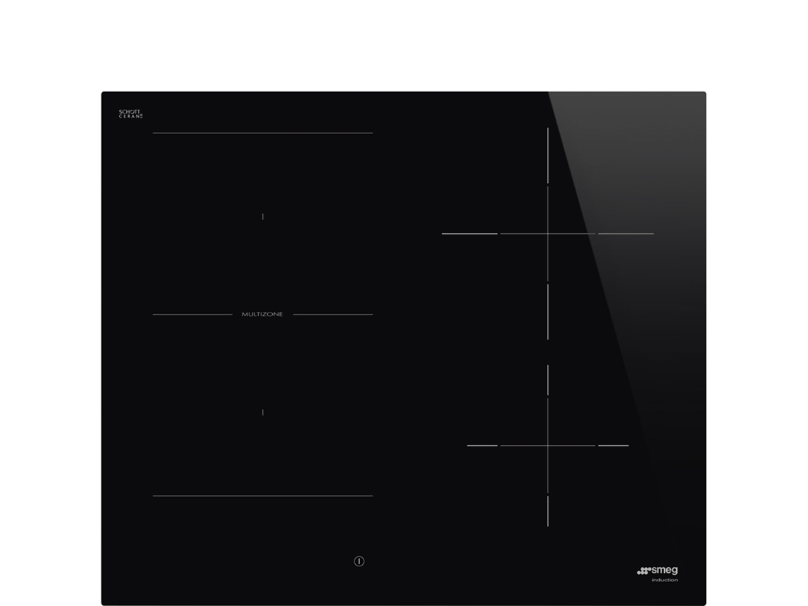 Universal SI1M4644D placa negra empotrable 60 cm con inducción, 4 zonas SMEG