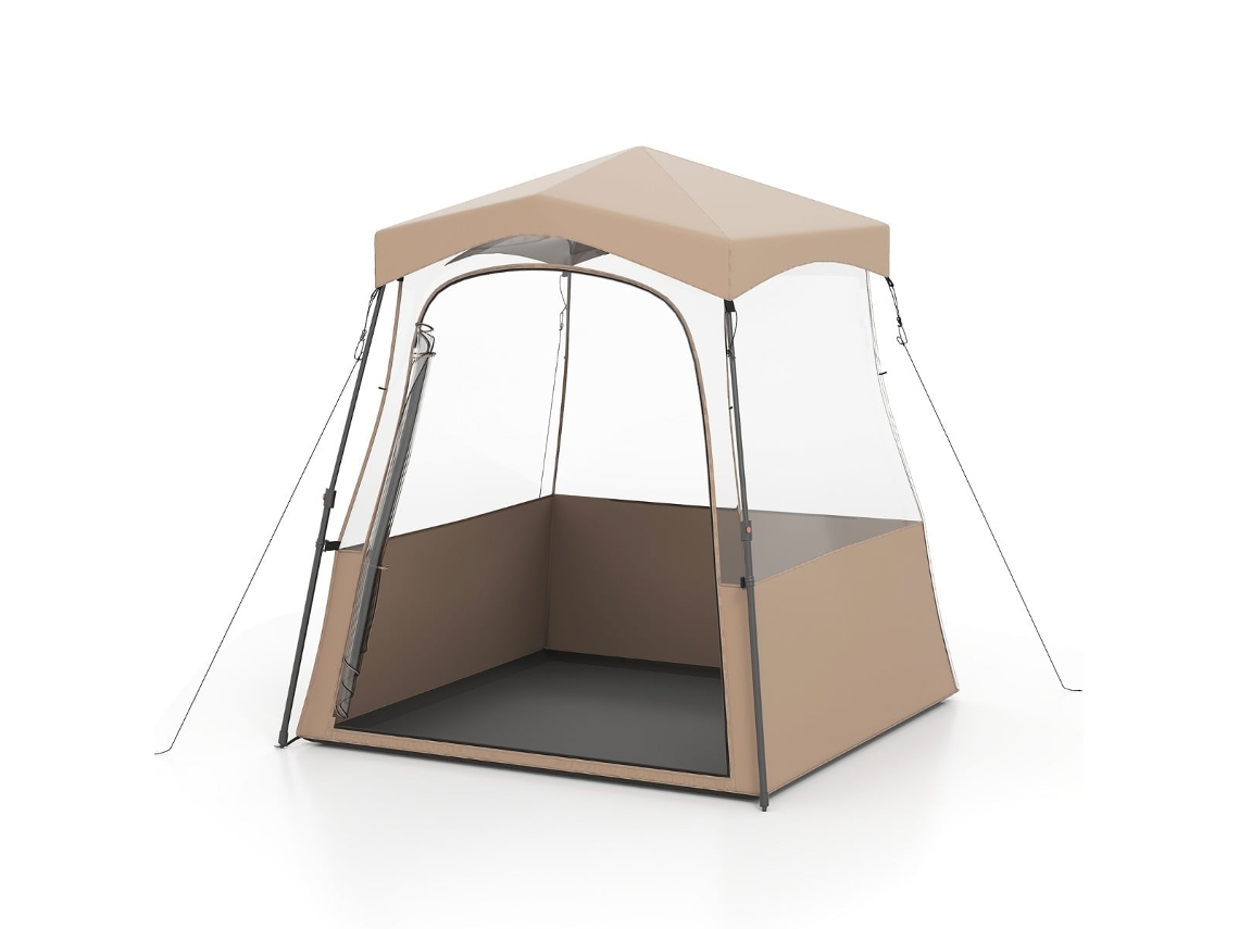 Tienda de campaña familiar grande S con toldo, suelo, 2 dormitorios, 2 entradas y bolsa de transporte NORTHIX