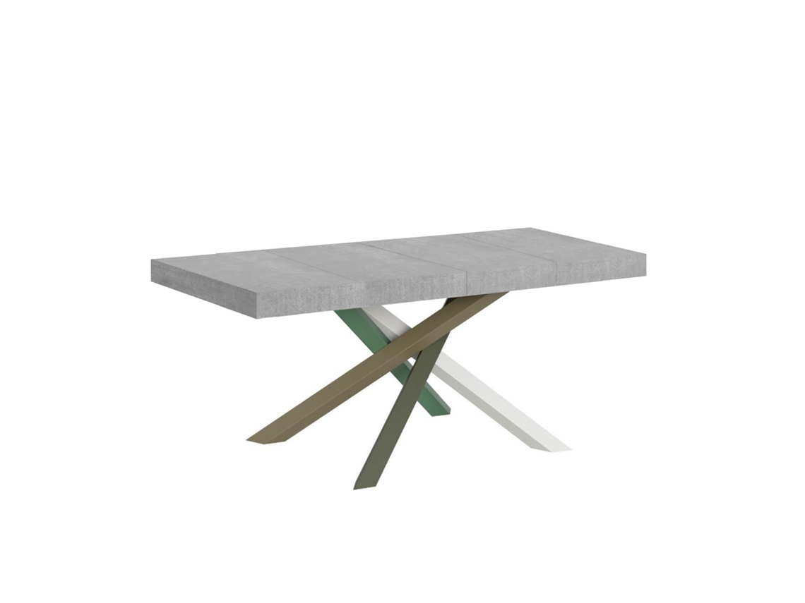 Mesa extensible 90x130/234 cm Volantis Premium Cemento estructura multicolor 4/A ITAMOBY