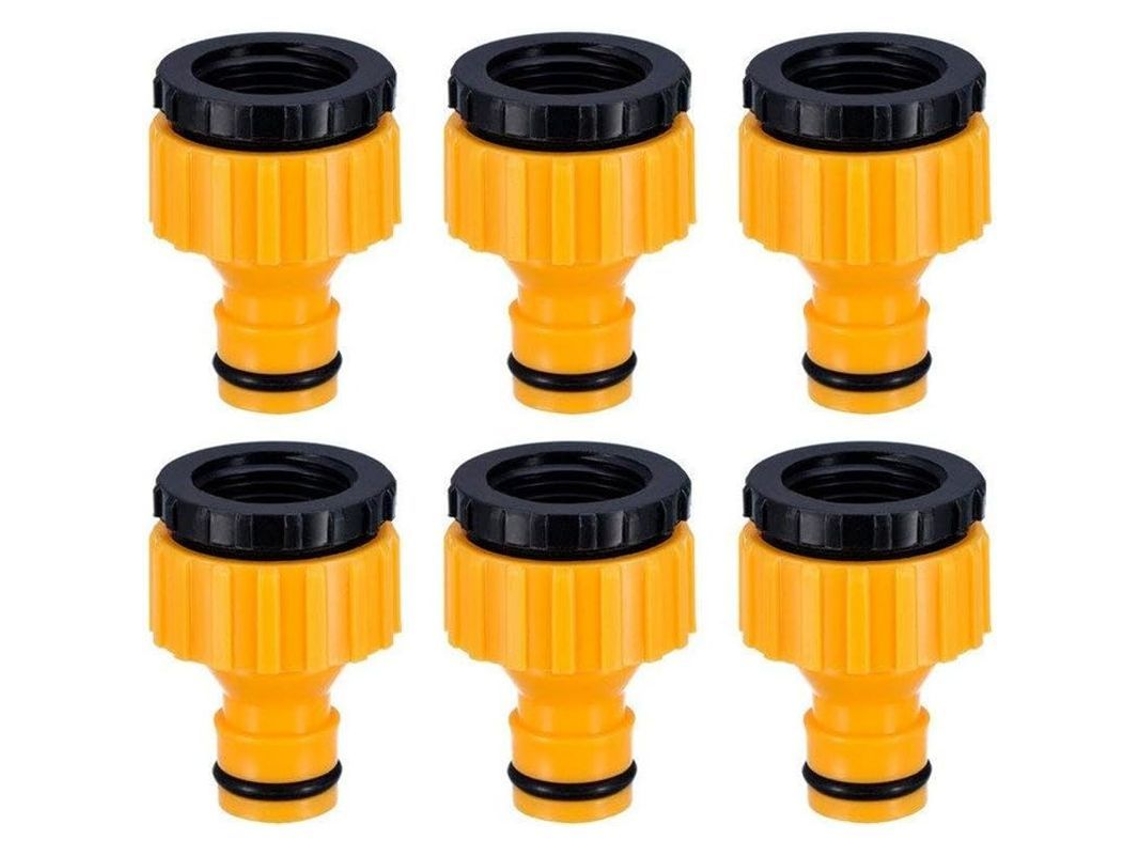 2026altiro-conector De Plástico 2 En 1 Para Grifo De Manguera De Jardín, De 3/4 Y 1/2 Pulgada (paquete De 6)