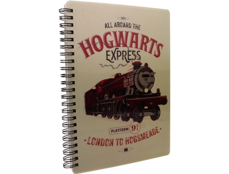 Caderno All Aboard Hogwarts Express Harry Potter Efeito 3D Lenticular