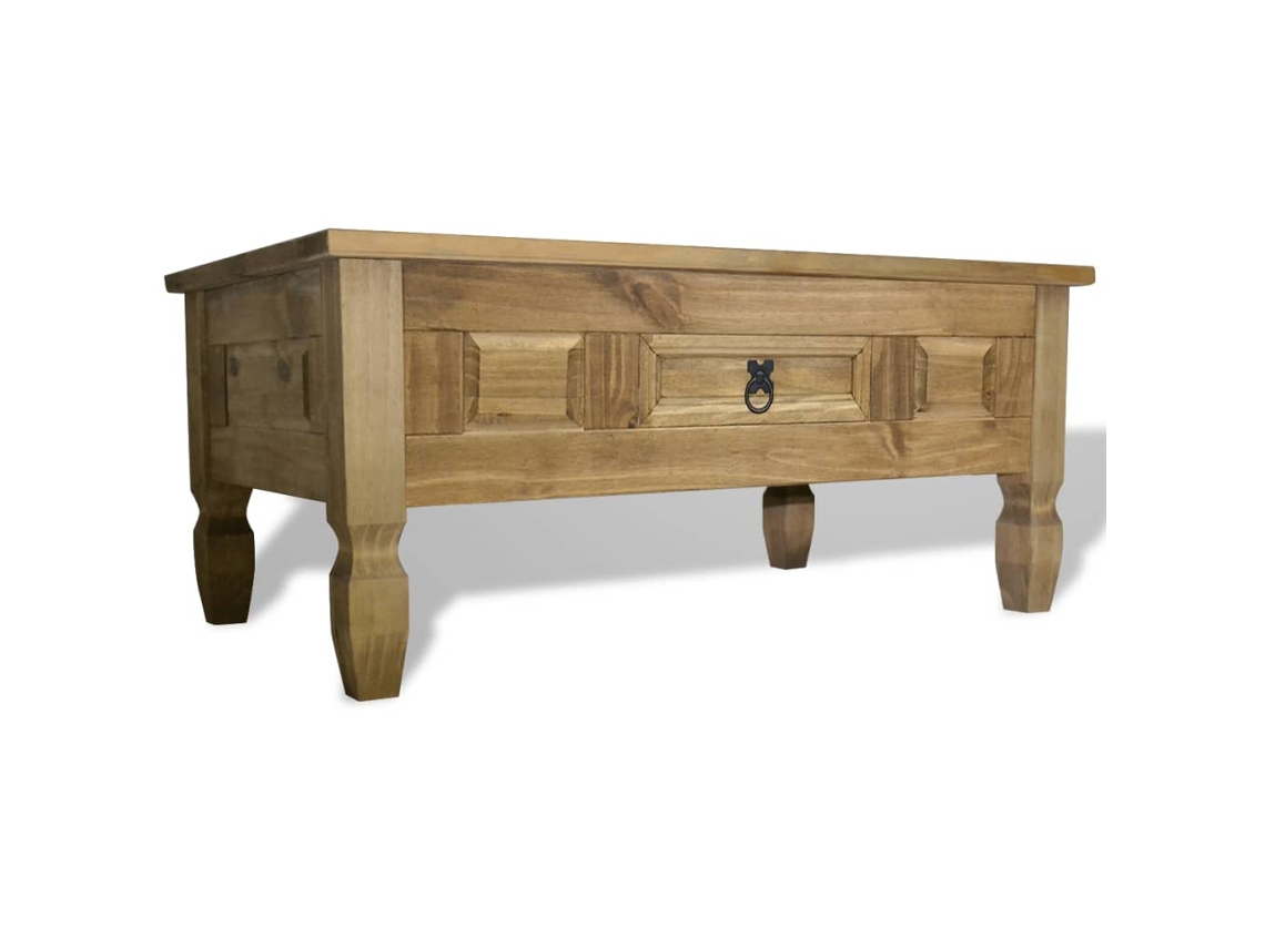 Mesa de Centro de Apoyo Corona Range en Pino Mexicano 100X60X45 Cm