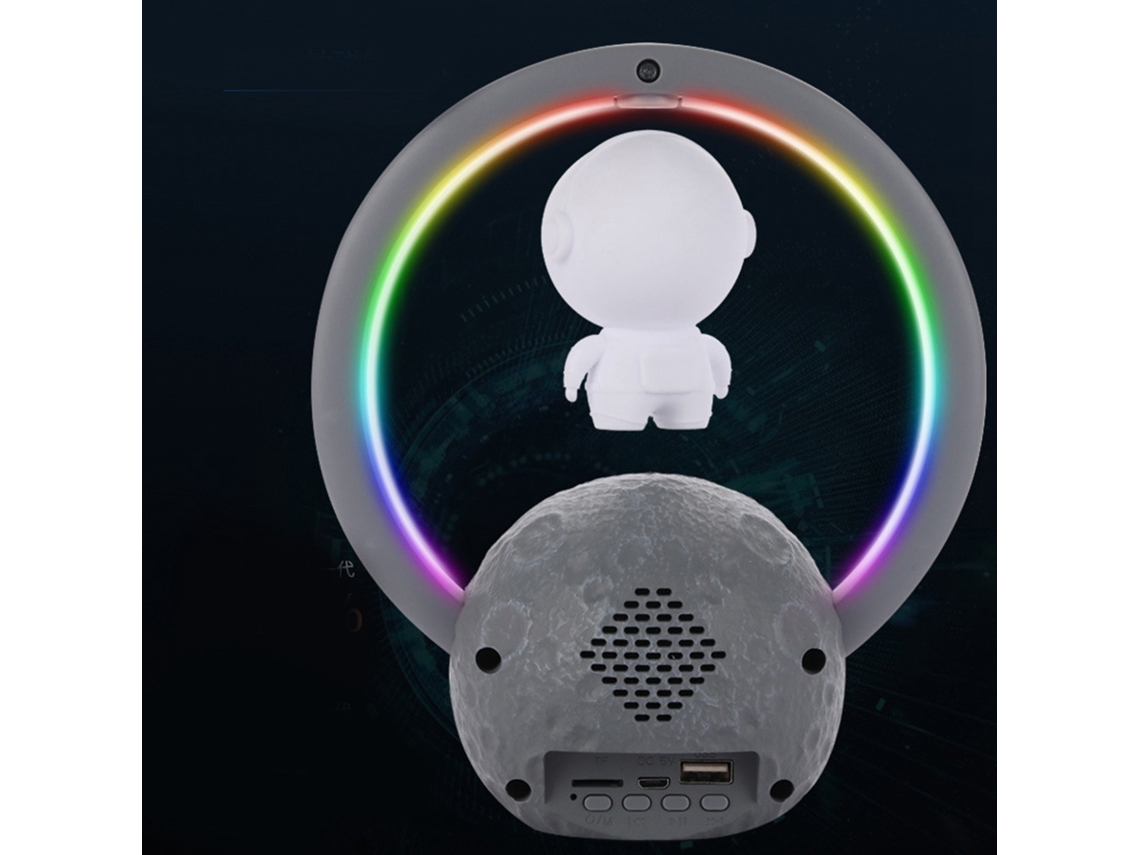 Altavoz Bluetooth Astronaut Con Levitación Magnética, Iluminación Rgb, Ajuste Táctil, Sonido Envolvente De 360°, 598b Gold