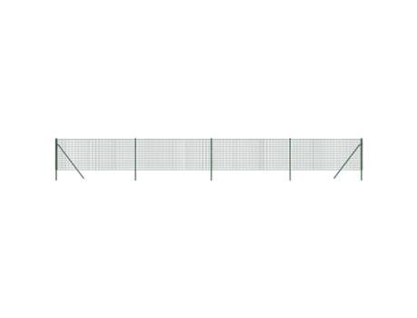 Cerca de alambre de acero galvanizado verde VIDAXL (1000 x 100 cm)