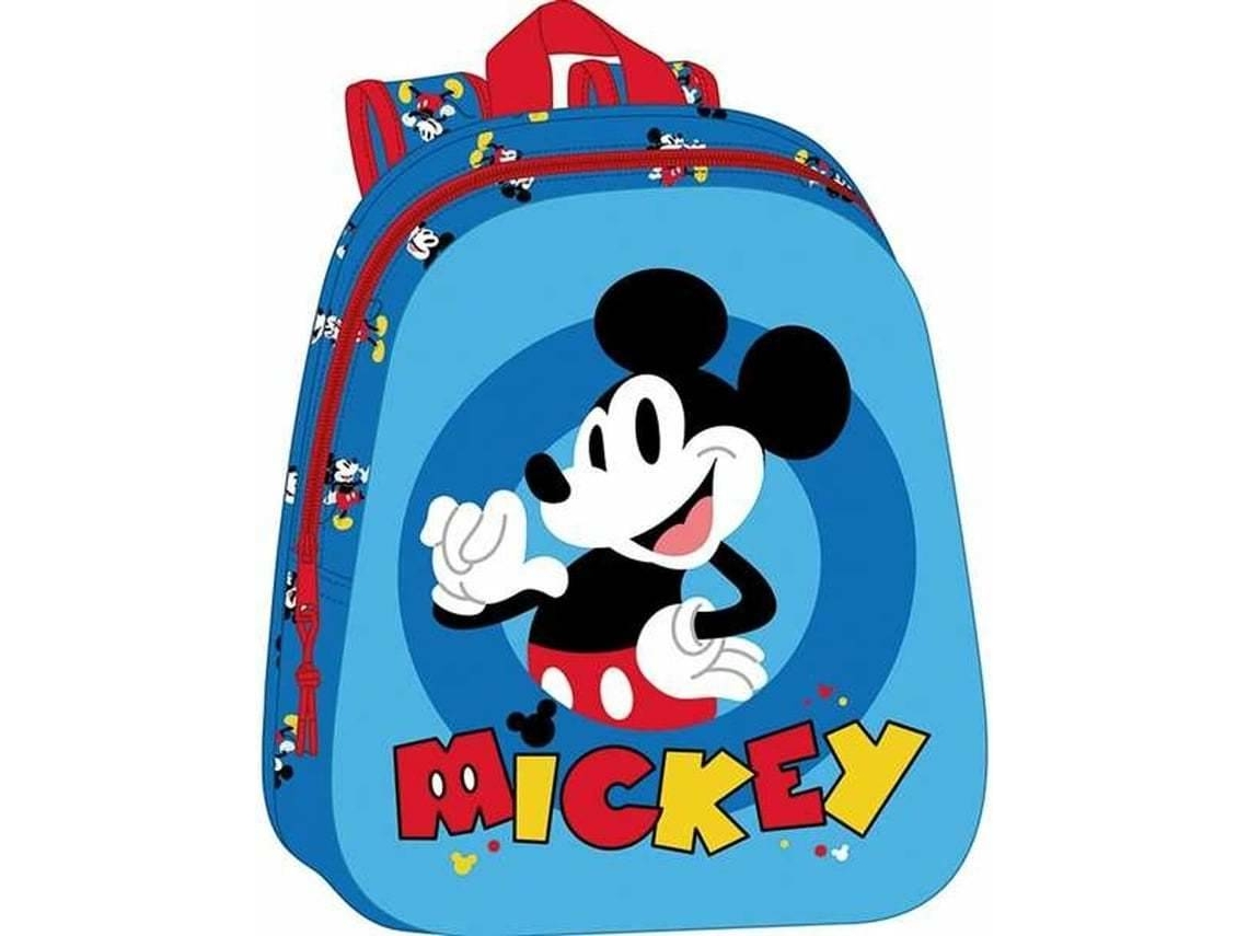 Mochila Escolar MICKEY MOUSE CLUBHOUSE (27 x 33 x 10 cm - Azul)