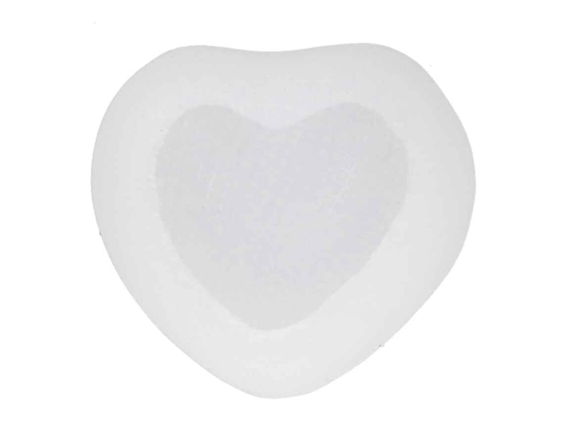Molde De Silicona Diy Con Forma De Corazón Para Tela, Ideal Para Jabones, Manualidades Y Regalos (4 Pulgadas, Xx29)