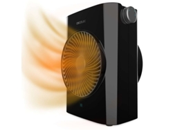 Calefactor Eléctrico ReadyWarm 2070 Max Force Black, Termoventilador 2000W, 2 niveles de potencia y 3 modos de funcionamiento, 20 m2 CECOTEC