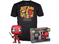 Conjunto de camiseta con figura Pop Marvel Deadpool Wolverine Funko