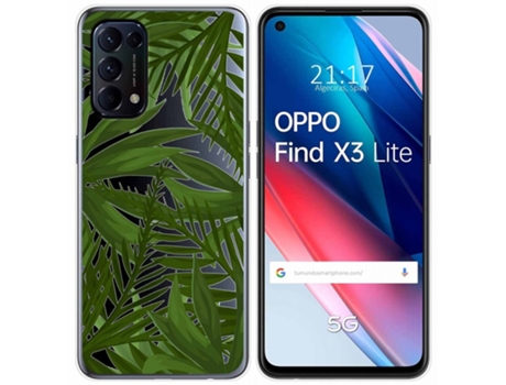 Carcasa Oppo Find X3 Lite TUMUNDOSMARTPHONE Dibujos Transparente