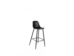 Taburete Frida en Polipropileno Negro Juego de 2 Piezas STONES