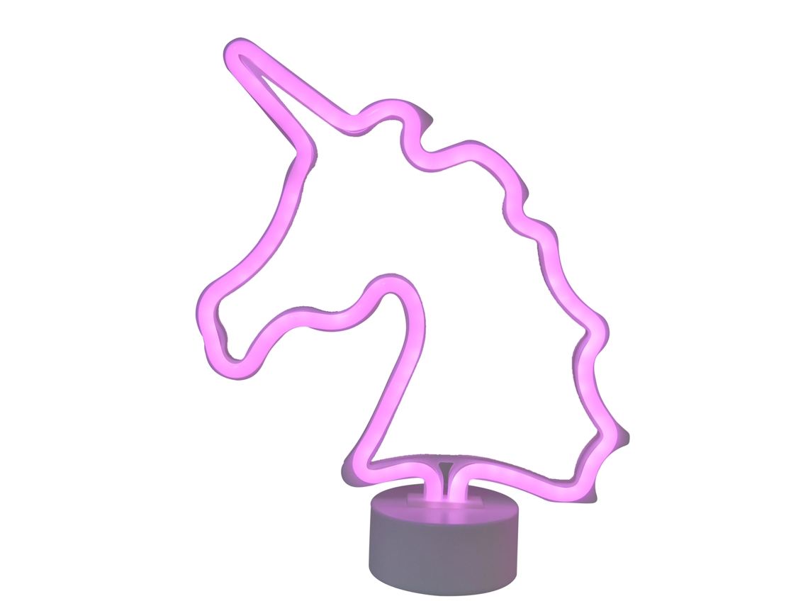 Lámpara de mesa LED de neón con base, con forma de animalito adorable CHABERLU