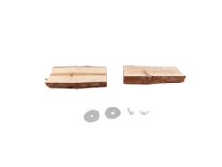 2 Perchas De Madera Para Pájaros, Plataforma Colgante Para Jaula De Loros.