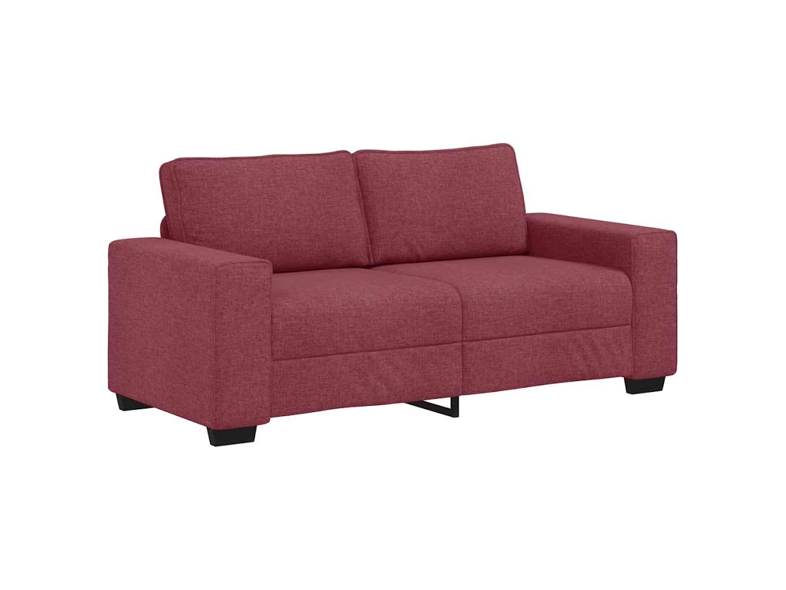 Maison Exclusive - Sofá De 2 Plazas Color Rojo Vino, 180x77x82 Cm, De Tela
