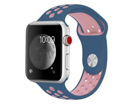 Correa Deportiva para Apple Watch Series 9 45mm Azul Oscuro / Rosa