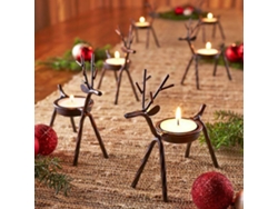 Pino de Navidad, ciervo, bronce, estilo europeo creativo