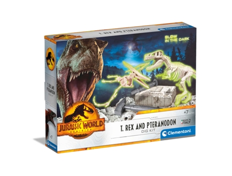 Kit de Ciencia CLEMENTONI Jurassic World T-Rex y Pteranodon Ciencia y Juego 19205