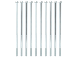 10 Tornillos De Soporte De Motor M8x210 Para Gasolina, Con Brida Hexagonal, Pernos Largos, Accesorio De Fijación