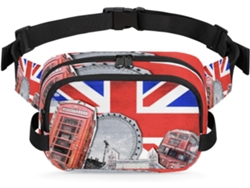 Riñonera Para Mujeres Hombres Niñas Niños Diseño Bandera Británica Correr Practicar Deportes Hacer Senderis