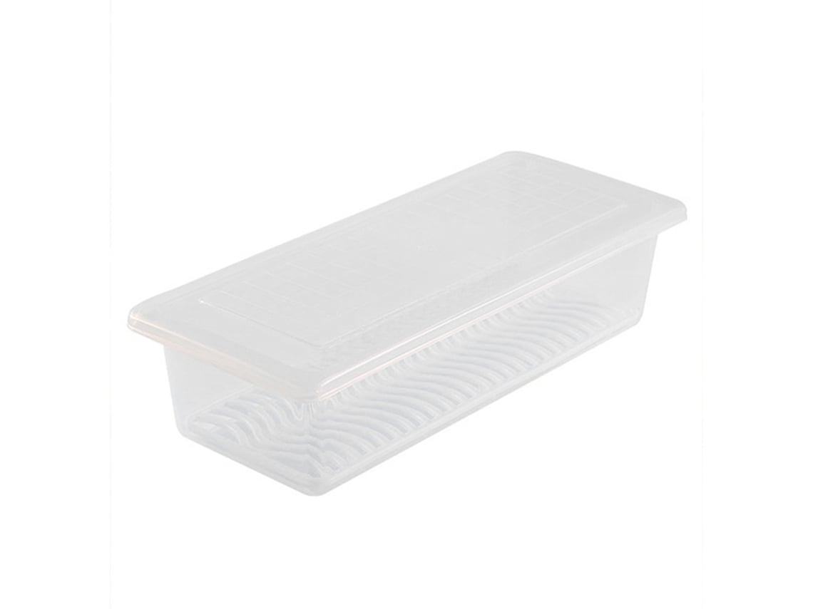 Contenedor De Alimentos Para Refrigerador Bandeja De Drenaje Extraíble Transparente Contenedor De Alimentos Para Refrigerador Con Tapa Para Frutas Y