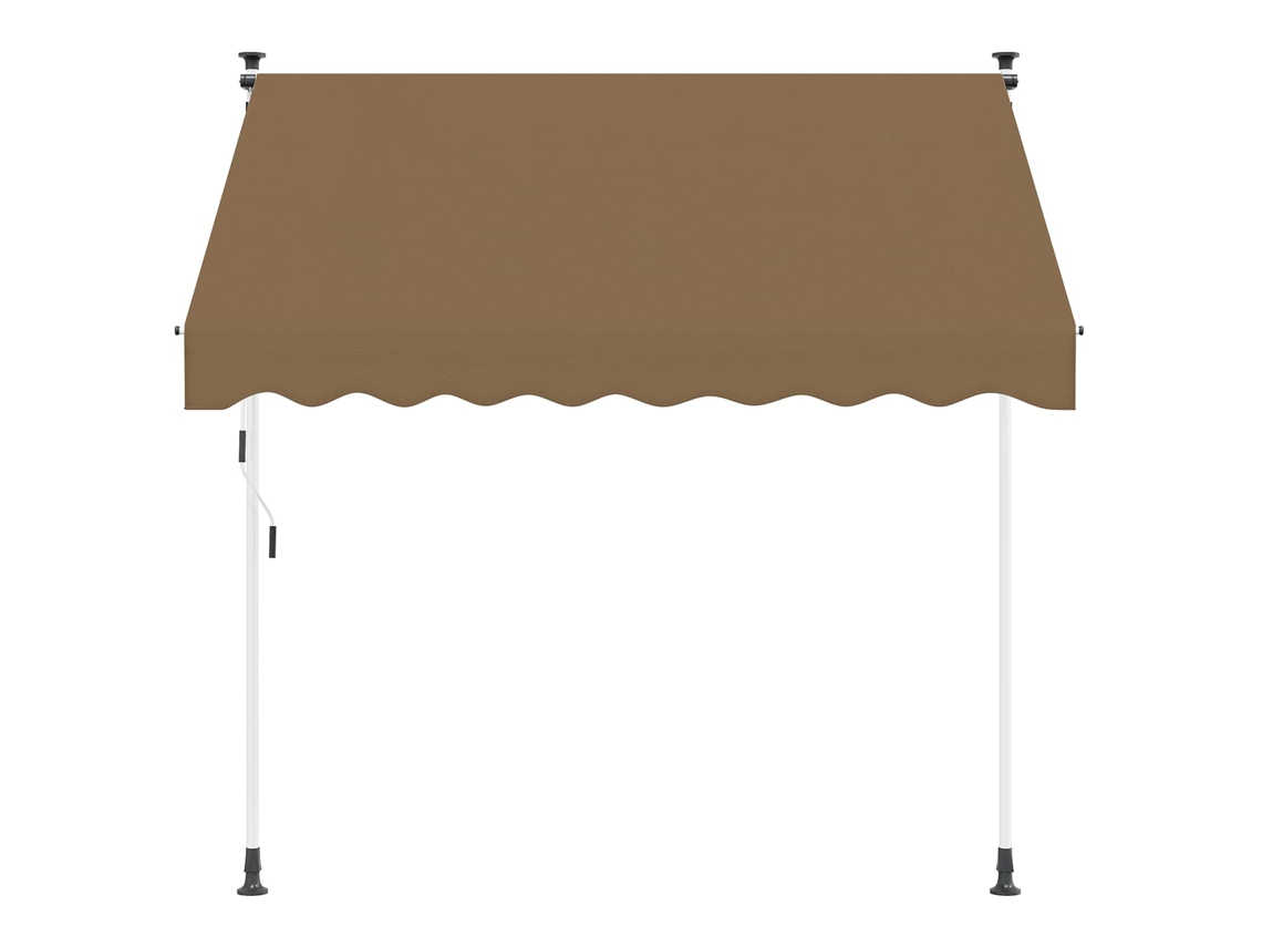 Maison Exclusive - Toldo Retráctil Manual Beige 350 Cm