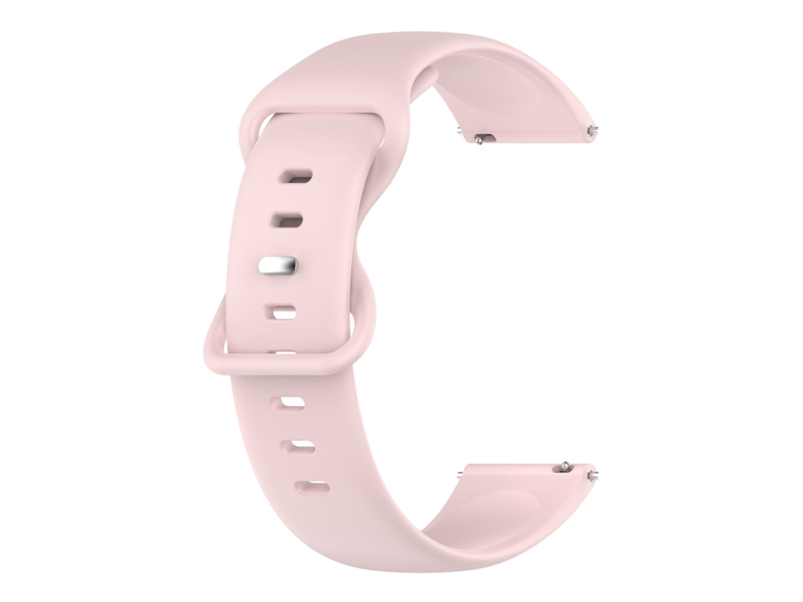 Bracelete Para Samsung Galaxy Watch 4 (40mm/44mm) - Silicone Cor Sólida (20mm) - Rosa