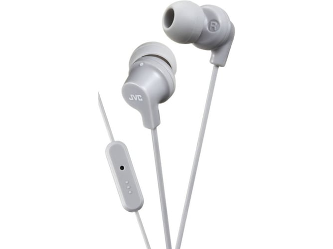 Auriculares JVC HAFR15HE (In Ear - Micrófono - Gris)