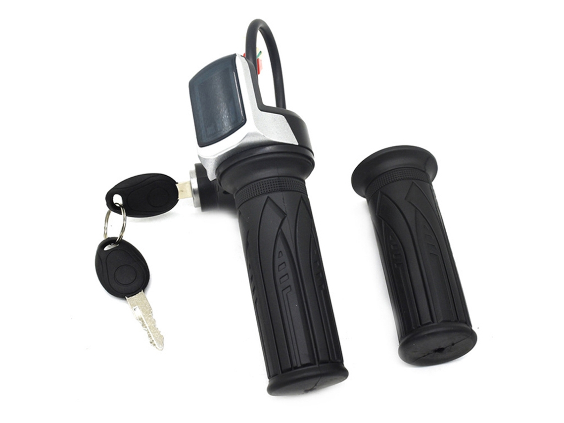 Acelerador de bicicleta eléctrica de 36 V/48 V con pantalla LED para bicicleta eléctrica/scooter.