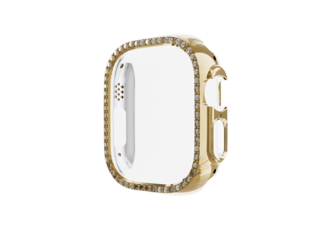 Caja de reloj Apple Watch Ultra de 49 mm con pieza hueca de diamante (oro rosa)