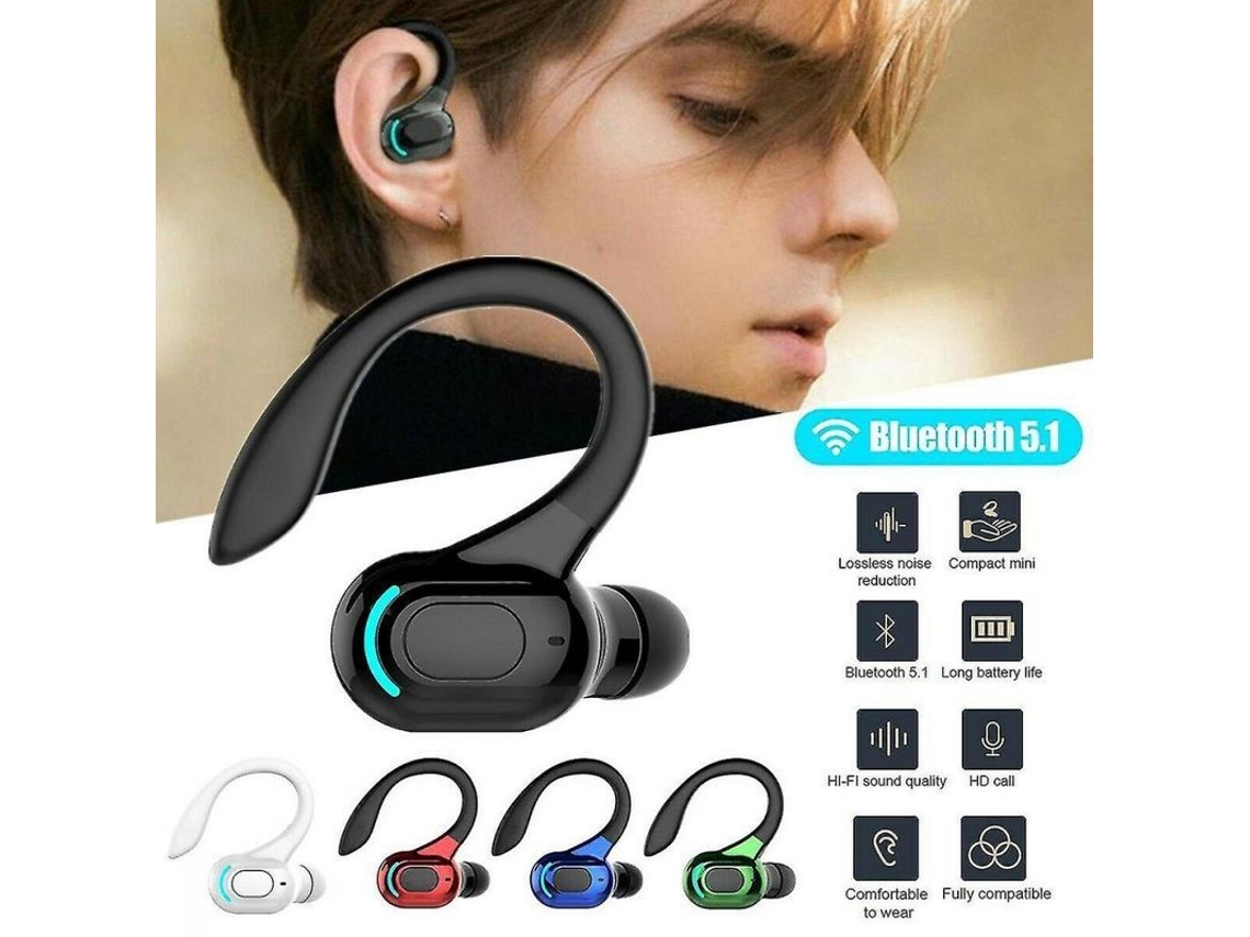Nuevos Auriculares Inalámbricos Bluetooth 5.1 Wnn Para Correr Con Gancho Para La Oreja Y Sonido Estéreo.