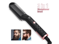 Pente elétrico multifuncional 3 em 1 para barba e cabelo, com temperatura ajustável (2026).