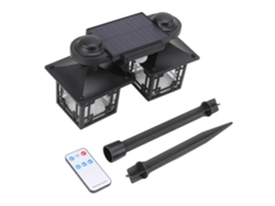 Rebe-luces Solares Exteriores 120cob Impermeables Con Control Remoto Y Sensor De Movimiento Para Puerta Principal Patio Garage