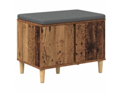 Maison Exclusive - Banco De Entrada Con Cojín Madera Vieja 60 X 38 X 46 Cm